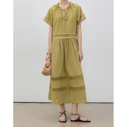 Robe maxi bohémienne à volants pour femmes Chic und Stil