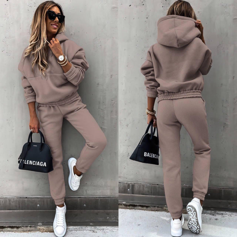 Ensemble de sweatpants décontractés pour femmes avec pull surdimensionné Chic und Stil