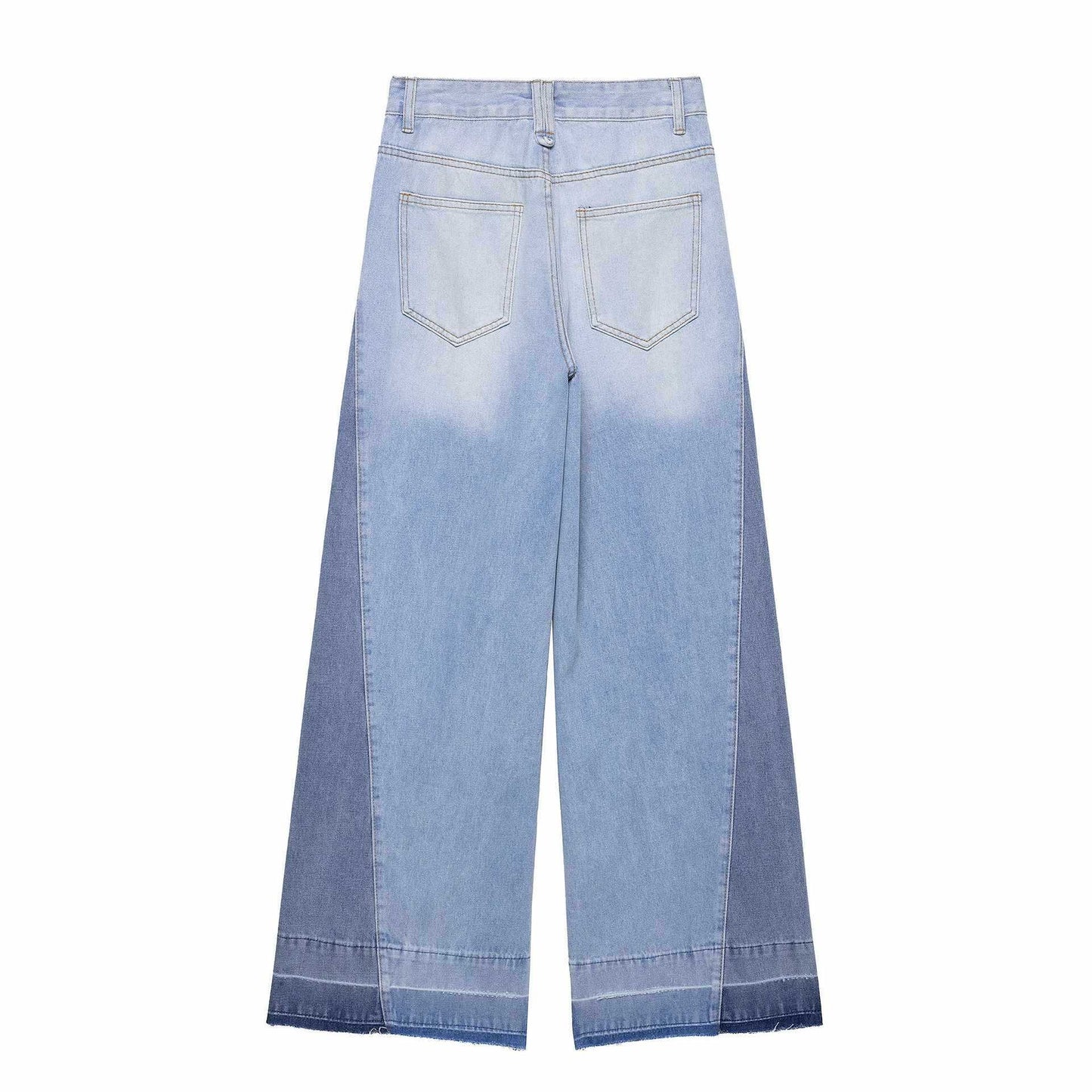 Damen weiter High-Waist Jeans Chic und Stil