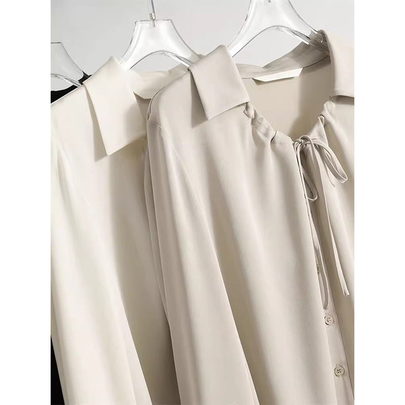 Blouse Élégante à Nœud pour Femmes Chic und Stil