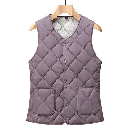 Dames gilet matelassé avec grandes poches et coupe tendance Chic und Stil