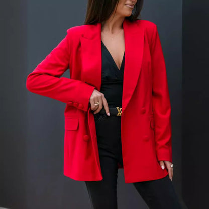 Blazer pour femmes avec fermeture à double bouton moderne et coupe décontractée Chic und Stil