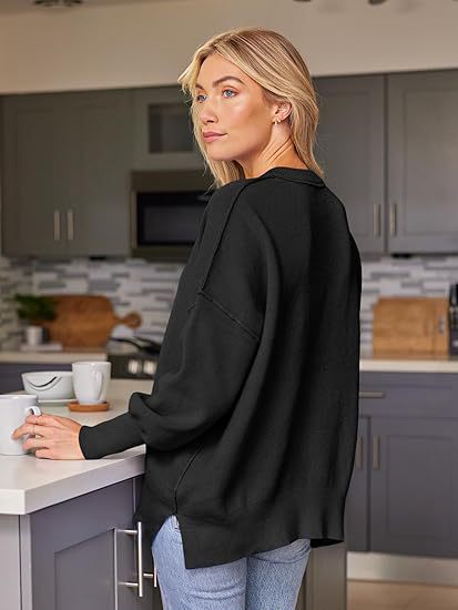 Dames pull en tricot décontracté Chic und Stil