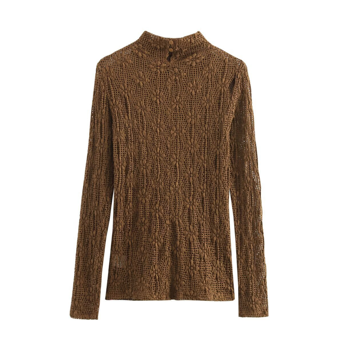 Femmes pull à col roulé tricoté Chic und Stil