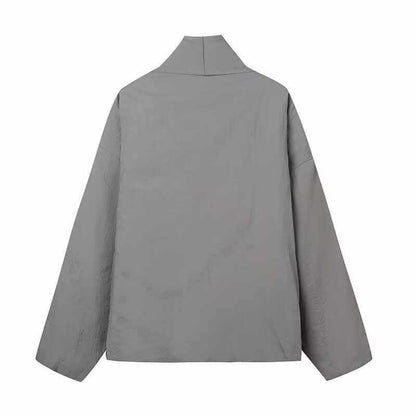 Damen Wickeljacke mit lässigem Design und schickem Gürtel Chic und Stil