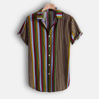 Chemise à manches courtes pour hommes avec imprimé floral et tissu léger Chic und Stil