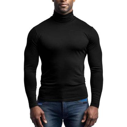 Breathable turtleneck t-shirt for men in soft jersey Chic und Stil