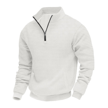 Functional fleece sweater for men with half-zip and side pockets Chic und Stil