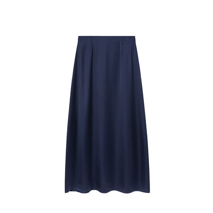 Jupe Maxi en Satin Femmes Chic und Stil