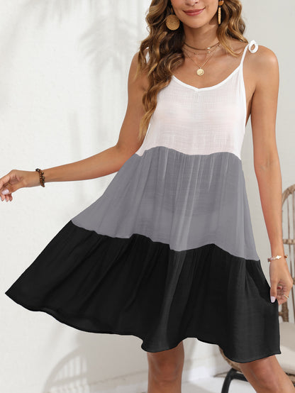 Robe d'été en swing A-line pour femmes Chic und Stil