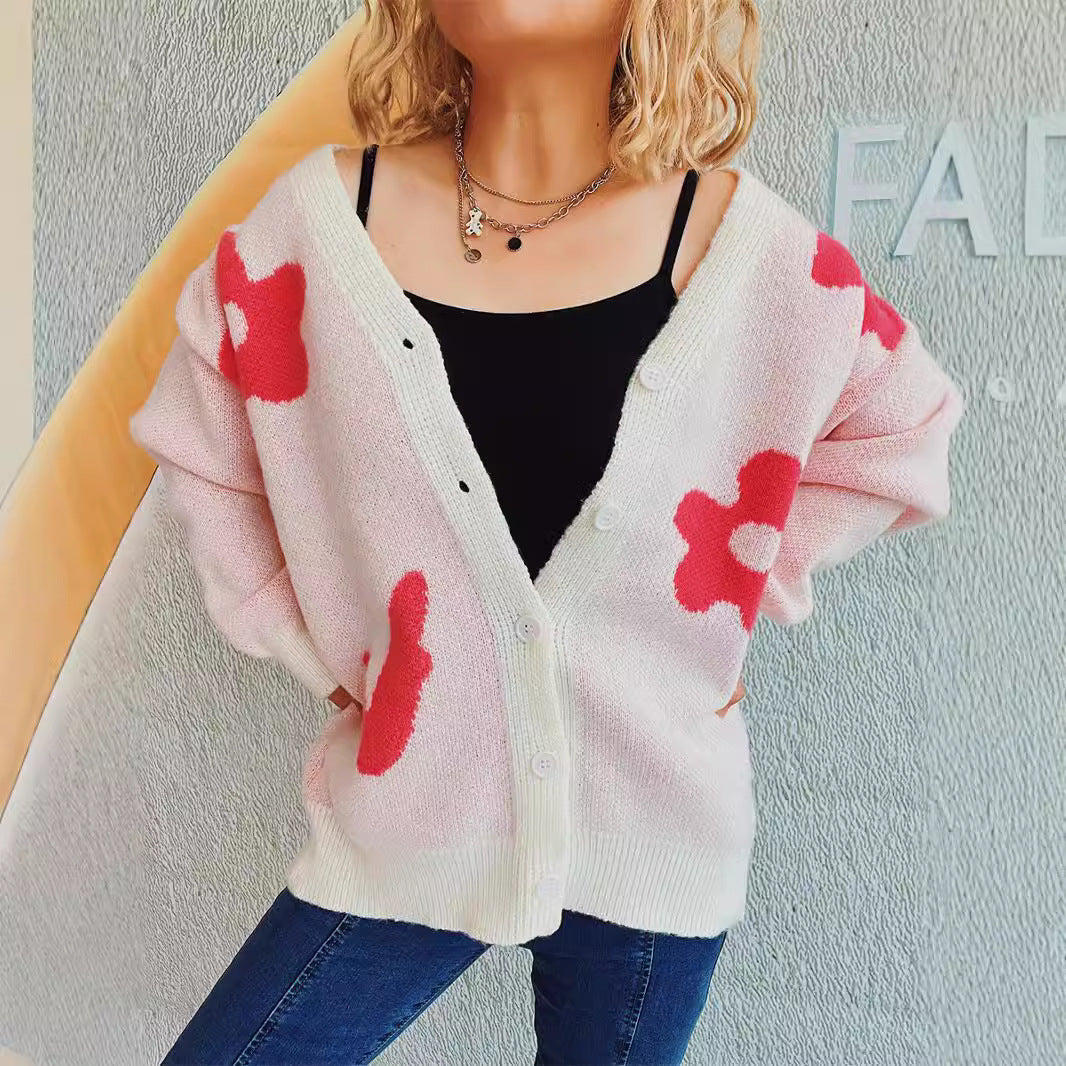 Dames confortable gilet en tricot avec des accents de motif ludiques Chic und Stil