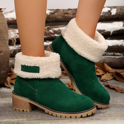 Bottines pour femmes chaudes avec col en fourrure d'agneau Chic und Stil