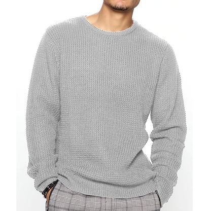 Pull-over en grosse maille pour homme avec motif texturé et coupe décontractée Chic und Stil