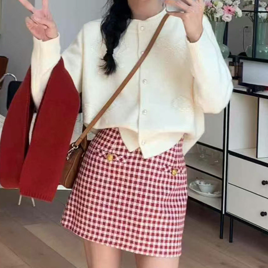 Beige blanc / Taille unique