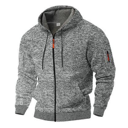 Veste à capuche sportive pour hommes avec zip et poches pratiques Chic und Stil