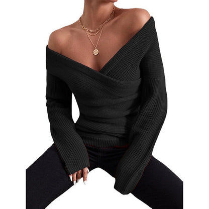 Dames Haut tricot à carreaux Chic und Stil