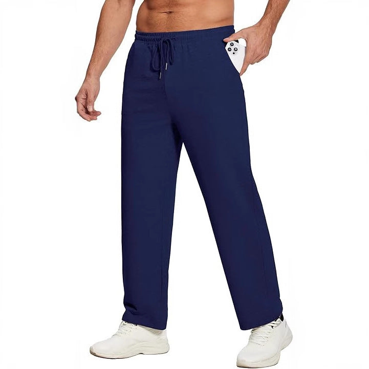 Comfortable sports pants for men with elastic waist and side pockets Chic and Style