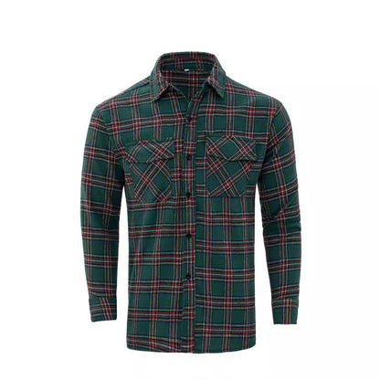 Chemise en flanelle à carreaux pour hommes Chic und Stil