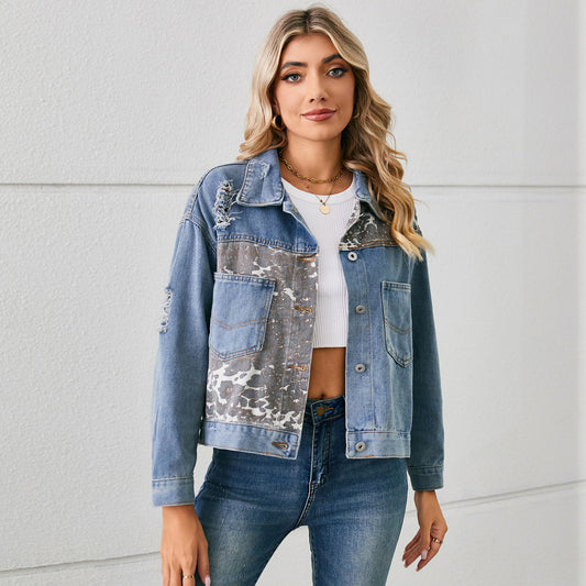 Veste en jean pour femmes avec un mélange moderne d'accents classiques et tendance Chic und Stil