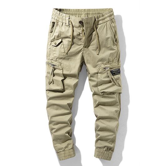 Men's cargo pants with practical side pockets and elastic waistband Chic and Style