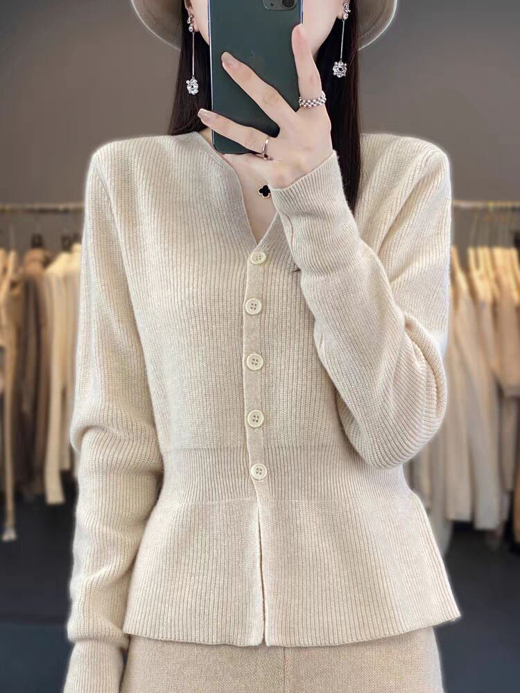 Dames cardigan en tricot élégant avec design texturé Chic und Stil