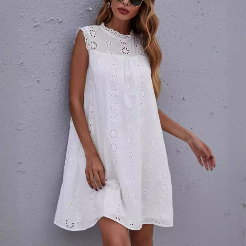 Femmes Robe tunique en dentelle brodée Chic und Stil