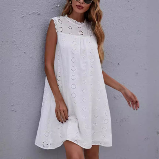 Femmes Robe tunique en dentelle brodée Chic und Stil