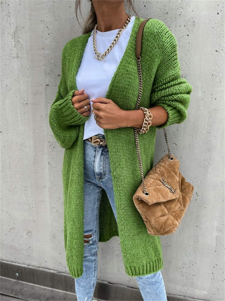 Cardigan tricot féminin en gros tricot à design ouvert Chic und Still