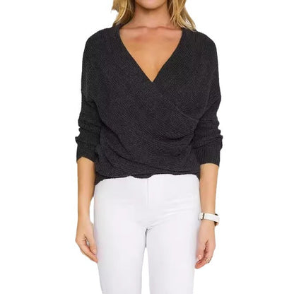 Pull-over enveloppant pour femmes avec un design d'épaule ouverte et une silhouette décontractée Chic und Stil