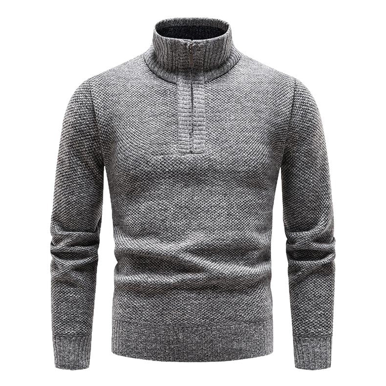 Pull homme avec demi-zip et design structuré Chic und Stil