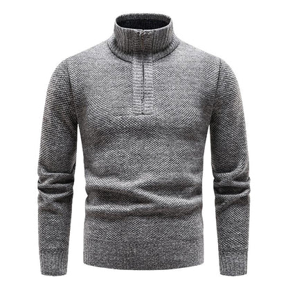 Pull homme avec demi-zip et design structuré Chic und Stil