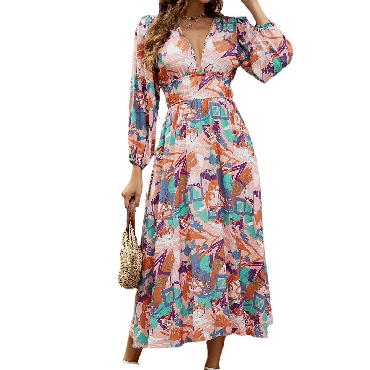 Robe maxi enveloppante Chic und Stil pour femmes