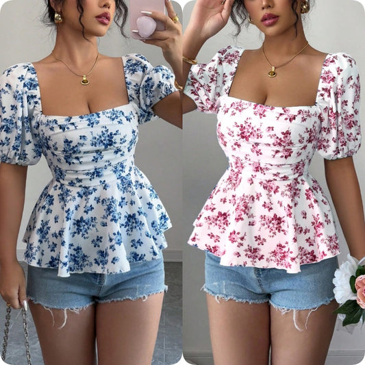 Chemisier pour femmes avec volant et design floral Chic und Stil