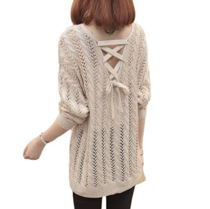 Pull en tricot léger pour femmes avec décolleté en V Chic und Stil