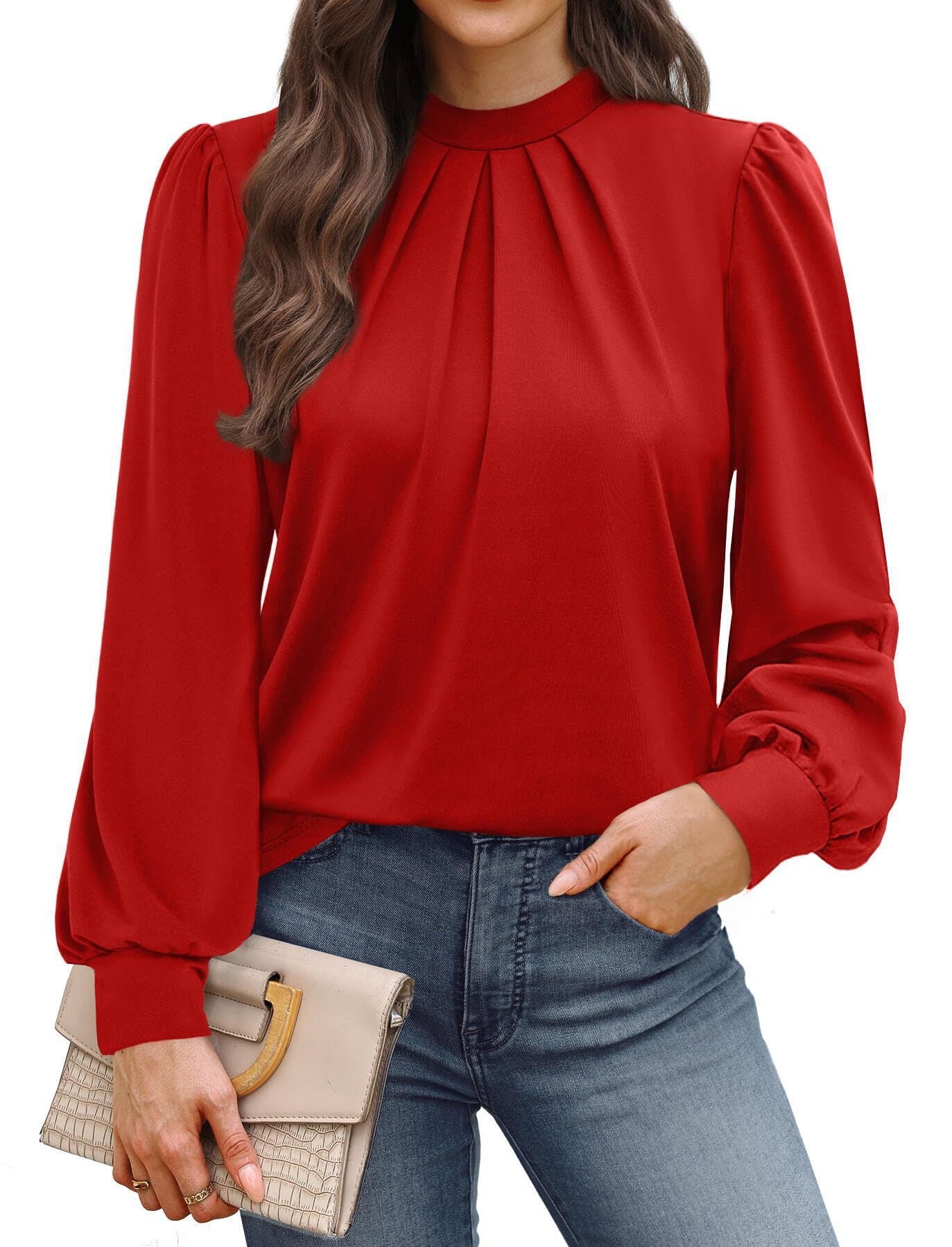Dames élégante blouse avec manches bouffantes Chic und Stil
