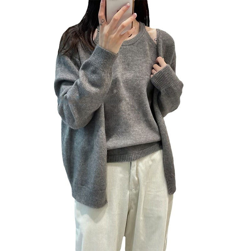 Cardigan en laine chaud pour femmes avec une coupe moderne et des manches décontractées Chic und Stil