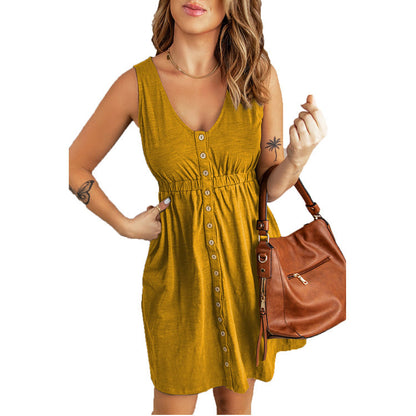 Robe portefeuille décontractée pour femmes avec des détails de boutons ludiques Chic und Stil