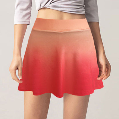 Jupe patineuse pour femmes avec dégradé de couleur fluide et ceinture élastique confortable Chic und Stil