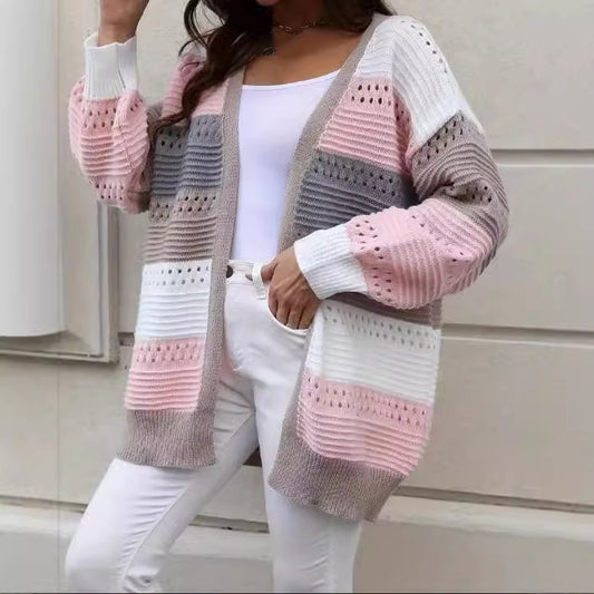 Cardigan femme à la mode avec motif unique et coupe décontractée Chic und Stil