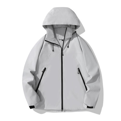 Dames déperlant Outdoor veste avec col capuchon réglable et poches zippées fonctionnelles Chic und Stil