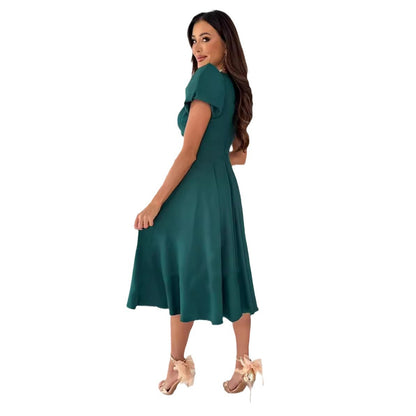 Dames Élégant Robe Évasée Chic und Stil