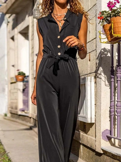 Combinaison pour femmes avec design floral et ceinture de taille pratique Chic und Stil