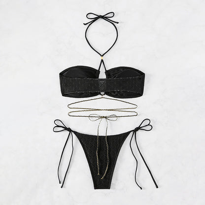 Dames Ensemble de bikini bustier stylé Chic und Stil