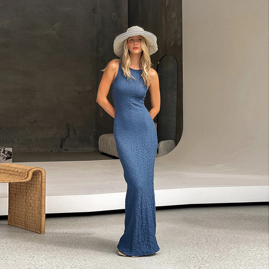 Robe maxi structurée élégante pour femmes Chic und Stil