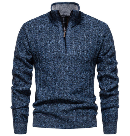 Pull homme avec col montant et fermeture éclair Chic und Stil
