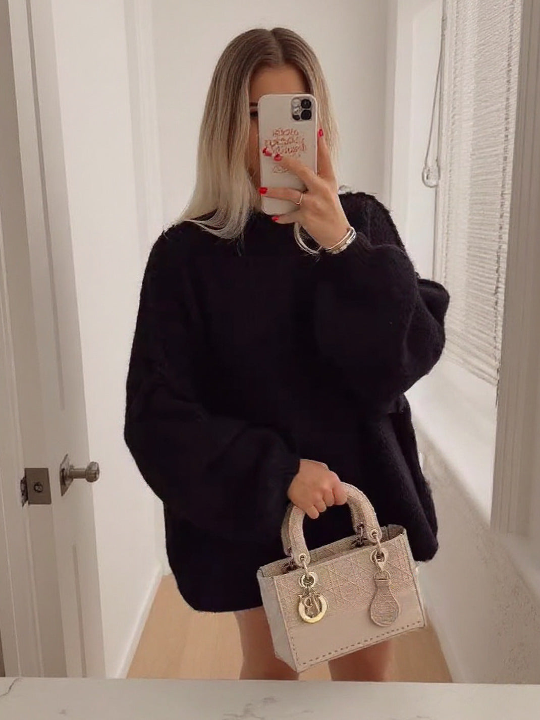 Femme pull oversize douillet avec des manches larges et tricot texturé Chic und Stil