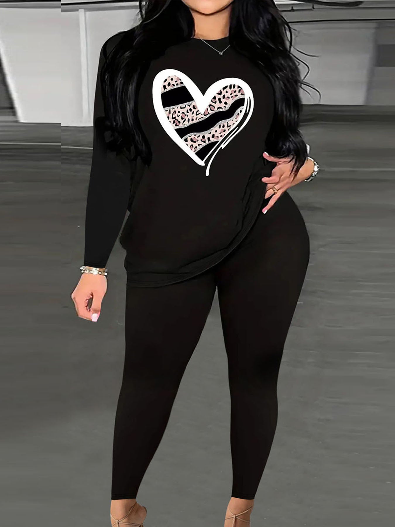 Ladies Casual Sweatshirt with Original Bear Design Chic and Style