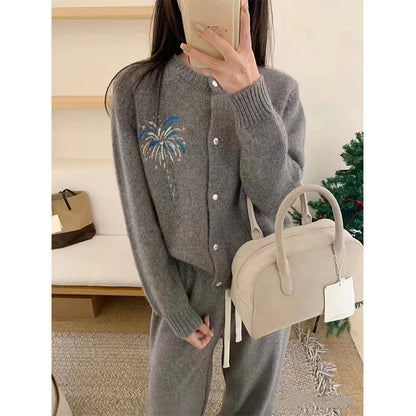 Dame cardigan avec motif artistique Chic und Stil