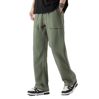 Casual cargo pants for men with practical pockets and elastic waist Chic and Style