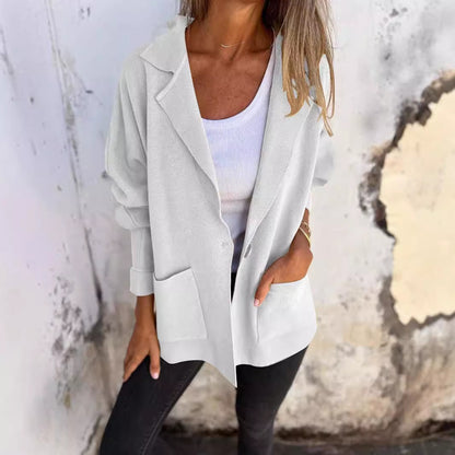 Blazer oversize à coupe décontractée pour femme Chic und Stil